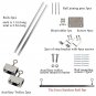 83" LIGHT TRACK RAIL 12W 10RPM Motor Grow Light Mover 4 Reflector Hood DE Gavita