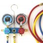 R1234YF HVAC Air Conditioning Aluminum Manifold Gauge Set W/72" Color Hoses A/C
