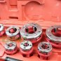 7 Size Pipe Threader Threading 3/8" to 2" Die Dies Set w/ Handle Ratchet