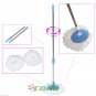 2 Microfiber Head Spinning Fast Cleaning w/ Pole Easy Roto 360&Acirc;&deg; Spin Magic Mop