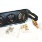 Mechanical Triple Auto Gauge Set For Cars Trucks Amperes Water Oil Pressure Temp