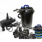 Combo 10000L koi Pond Pressure Bio Filter UV & 3434GPH Subermsible Water Pump