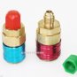 R134a Auto Quick Coupler Bass Adapters Low & High Side AC Manifold QC12