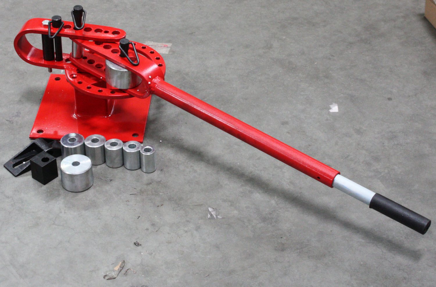 1" to 3" HAND MANUAL BENCH DIE BENDER PIPE SQUARE ROD BENDER w/7 DIES FAST SHIP