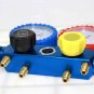 R410A R134A R22 4.8 CFM Vacuum Pump HVAC A/C Refrigerant W/4VALVE MANIFOLD GAUGE