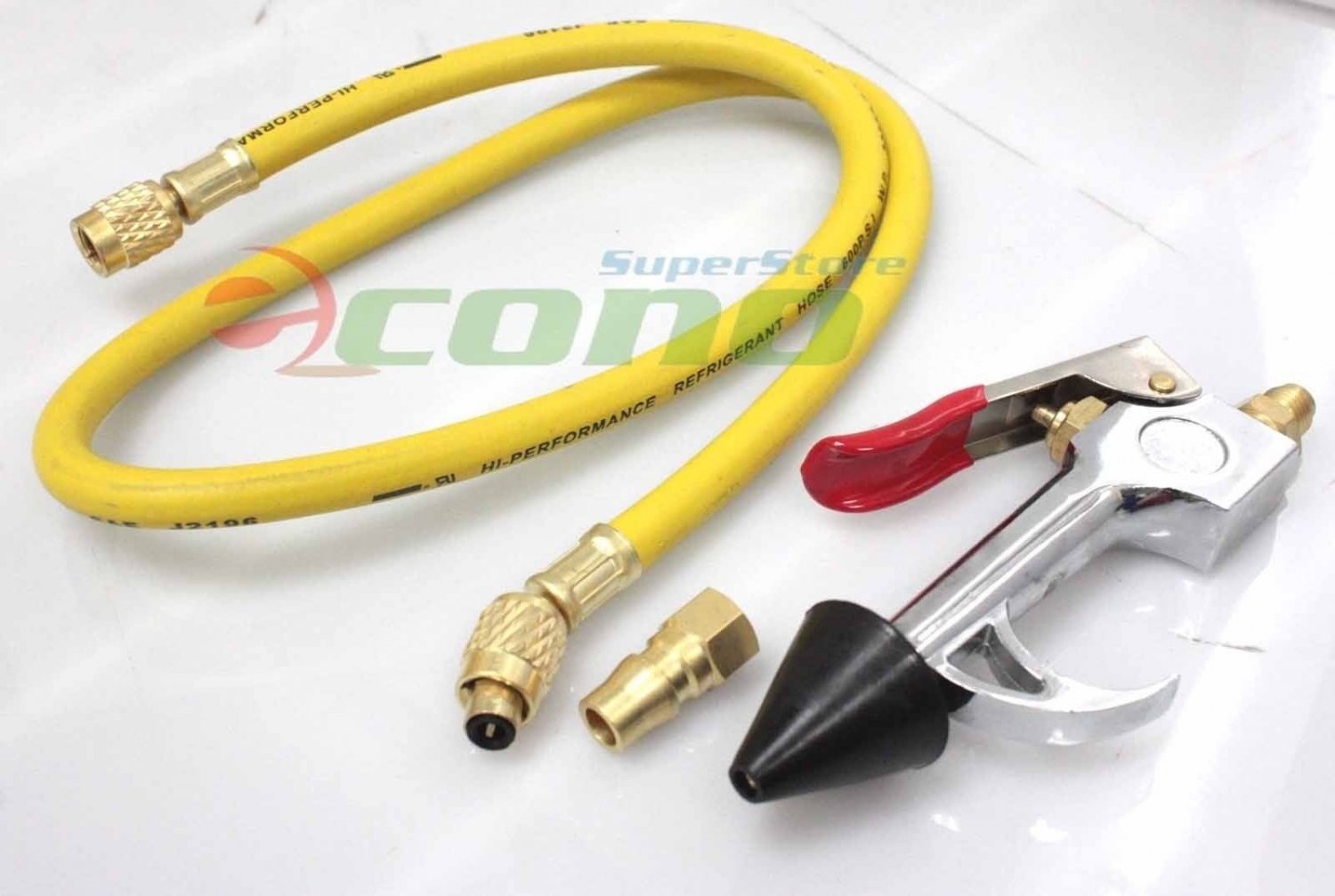 A/C AC Air Conditioner System Flush Canister Gun Kit R134 R12 R22 R410 R404