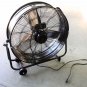 Commercial High Velocity Rolling Industrial 24" Drum Adjustable Barrel Floor Fan