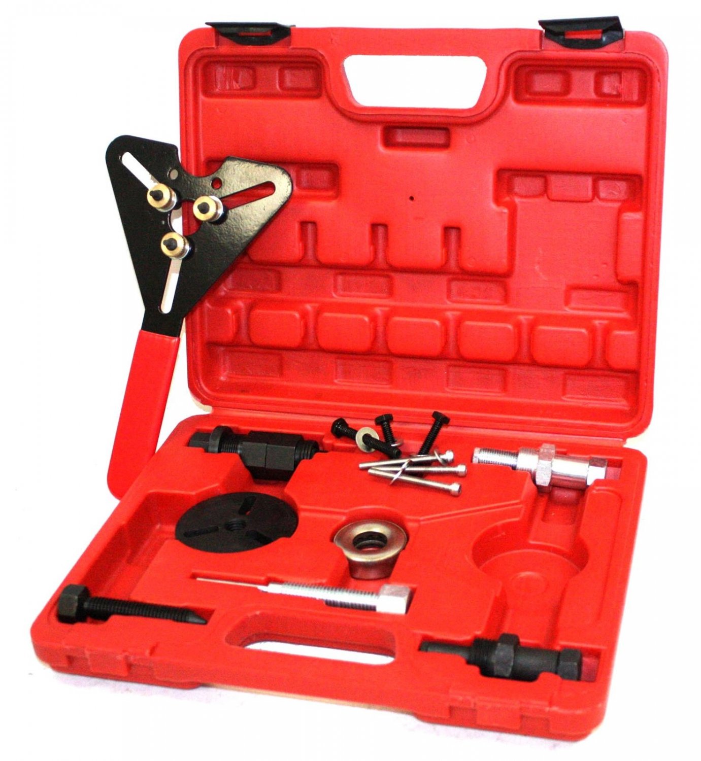 DELUXUE AIR CONDITIONING COMPRESSOR CLUTCH HUB AC SERVICE TOOL PLATE REMOVER KIT