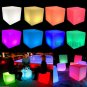 Cocktail Tables Chair Color-Changing LED Lighting Stool Night Stand Illuminated
