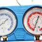 Combo 3CFM 1/4hp AC Vacuum Pump & HVAC Refrigeration Manifold Gauge R134 R22 R12