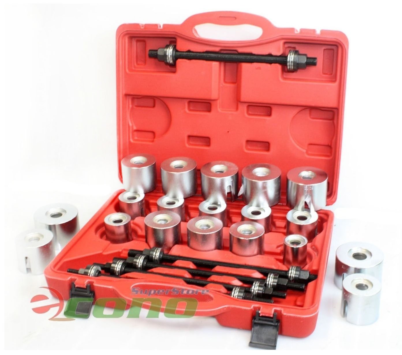 27pc Universal Press & Pull Sleeve Kit Bush Bearing Removal Insertion Tool Set