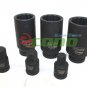 6pc 12 Point Deep Impact Socket Set 1/2" Drive Shaft Hub Nut 30mm 32mm 36mm