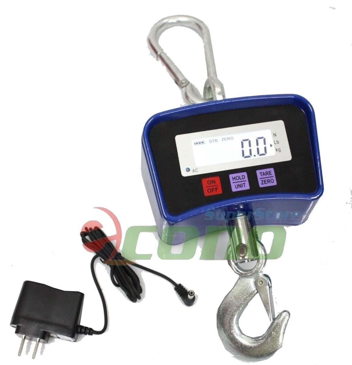 Digital Crane Hanging Scale 500KG  1100LBS Heavy Duty Industrial  w/LED Display