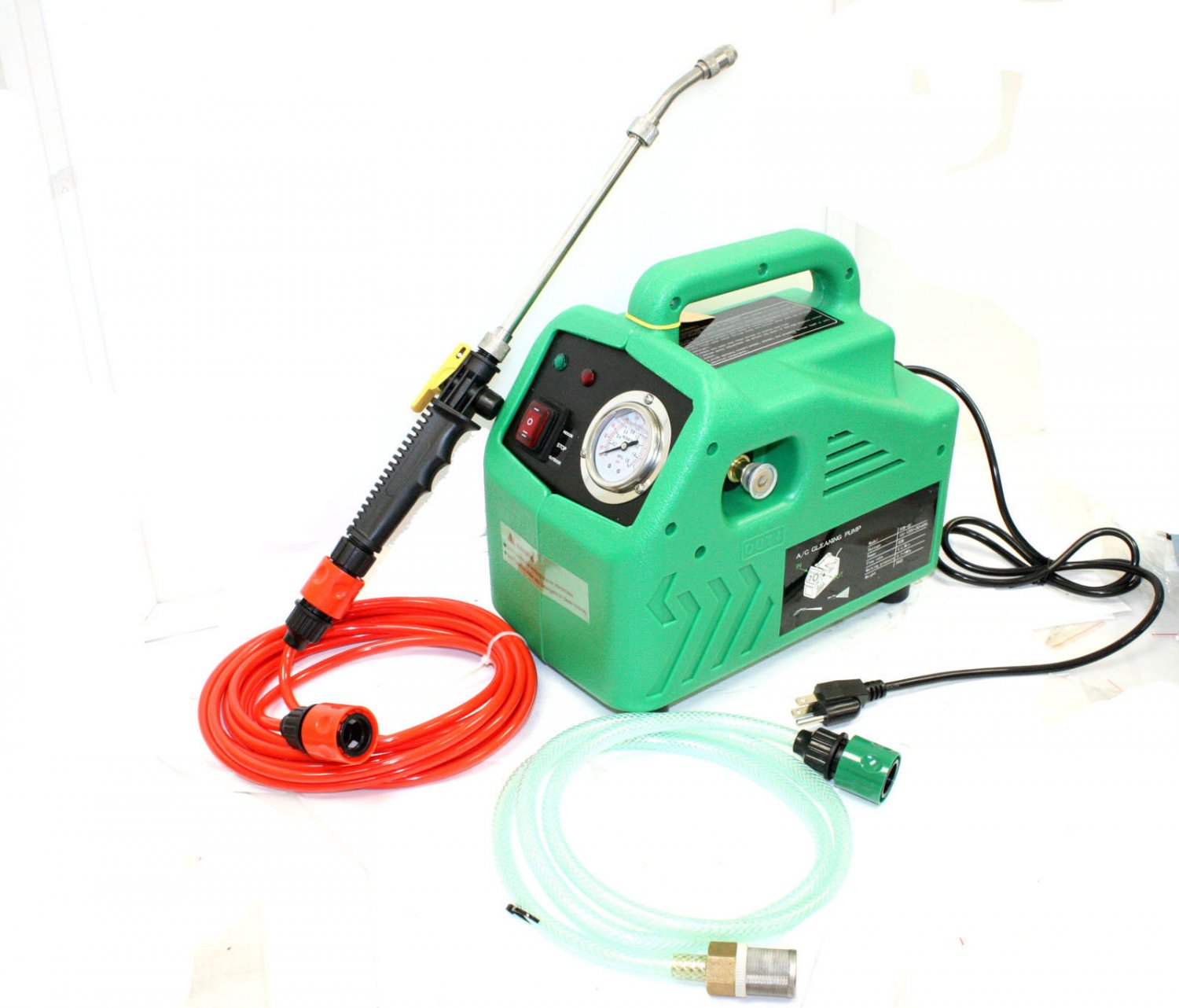 Portable HVAC AC Condenser Evaporator Coils Service  High Pressure Cleaning Pump