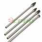 4Pc Long Reach Double Cut Carbide Rotary Burr Set 1/4" Shank Polishing bits