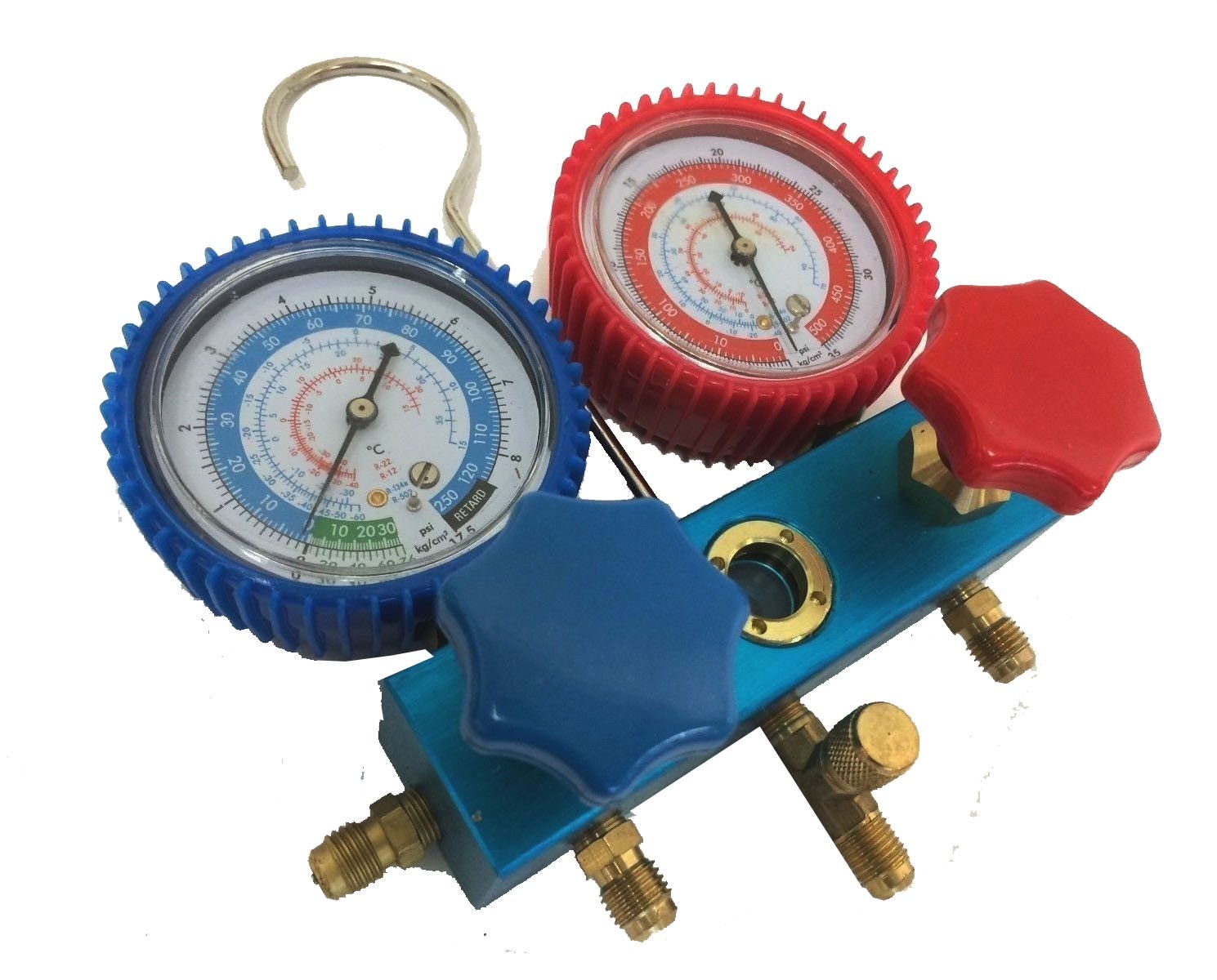 R134a R12 R22 R502 AC Air Conditioner Diagnostic Manifold  Charge Gauge