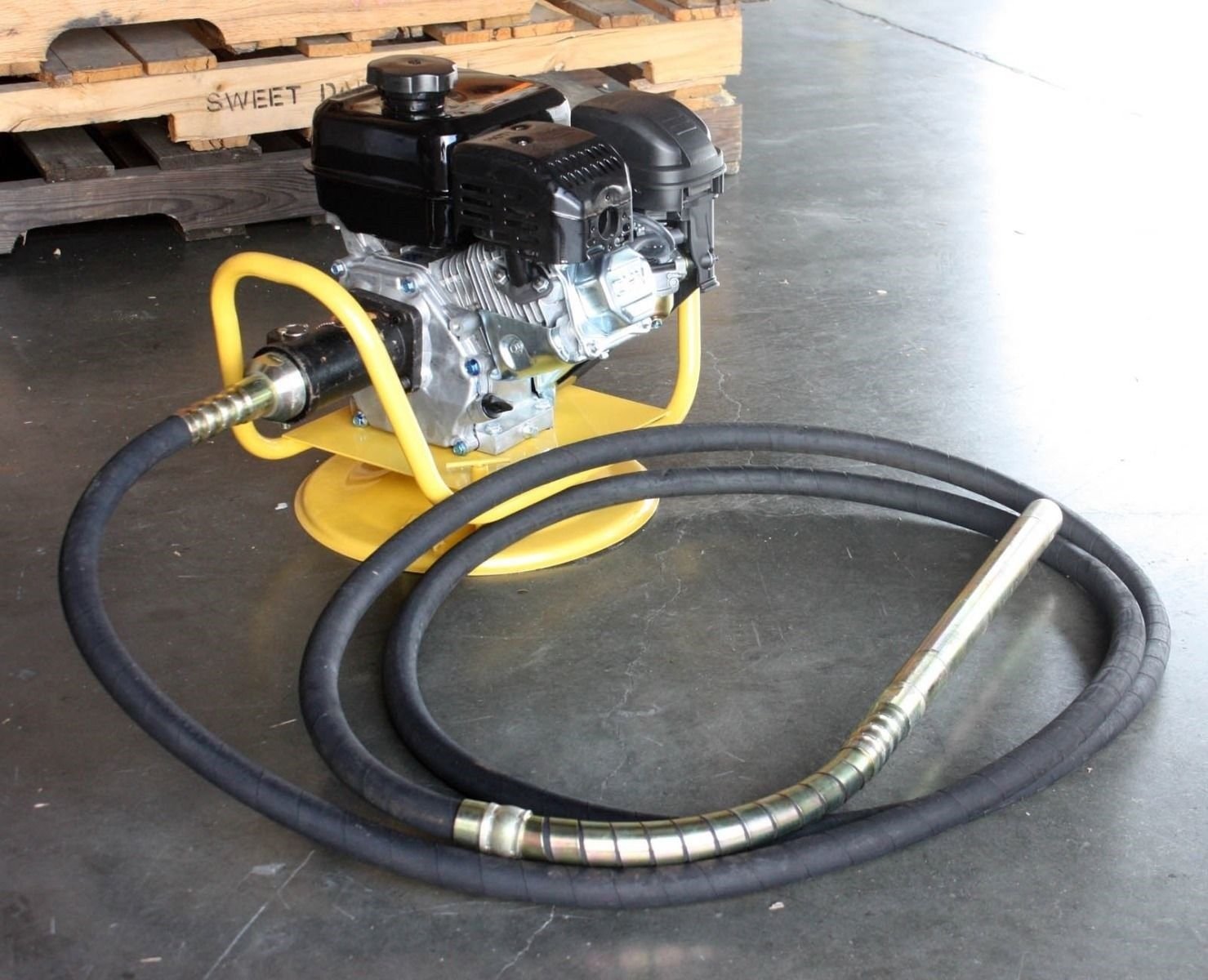 6.5HP 196cc Gas Power Concrete Vibrator w/Dia 38mm x 6M Flexible Vibrate Poker