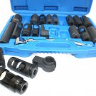21pc Automotive Master Oxygen O2 Sensor & Special Sending Unit Socket Set