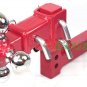 3 Way Tri Ball Adjustable 2" Receiver Raise Drop Verticle Triple Tow Hitch RED