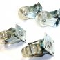 12 PCS 2" SWIVEL CASTER CLEAR WHEELS METAL BASE WITH BEARINGS SET LOT OF 12