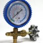 A/C R134a R12 R22 Single Manifold Gauge Kit 4 Testing Charging Air Conditioner