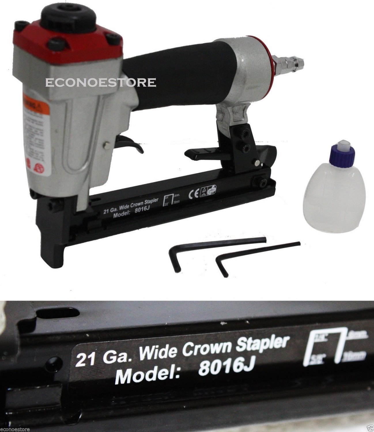 21 Gauge Wide Crown Durable Air Stapler Lightweight Holds Max 100 Staples Guns