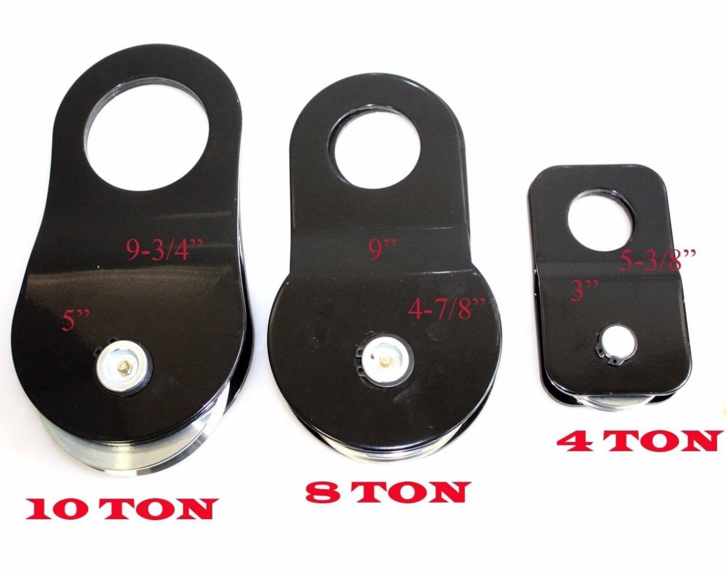 HD 22,000 lbs Snatch Block 10 TON Recovery Winch Pulley Off Road ATV