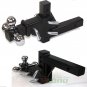 3 Ball Adjustable Vertical Travel Solid Raise Drop Tri-Ball Tow Hitch Mount 2"