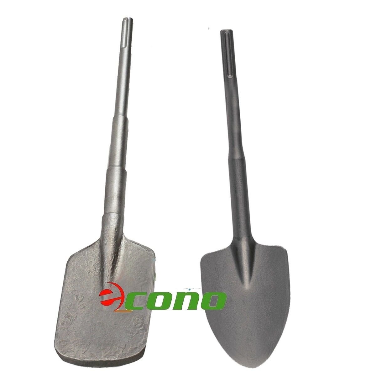 2PC SDS MAX Clay Spade JACK HAMMER DRILL CHISEL Square Shovel For Milwaukee