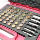 114PC Oil Pan Drain Sump Plug Key Thread Repair Tool Kit Set Drain plug w/ Case
