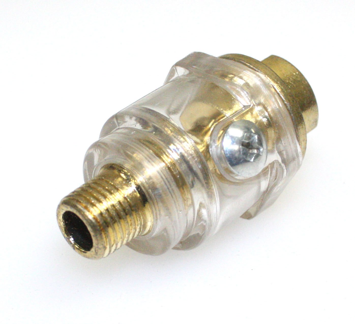 Mini IN-LINE OILER LUBRICATOR Oil for Air Tools Solid Brass Air Line Oiler 1/4"