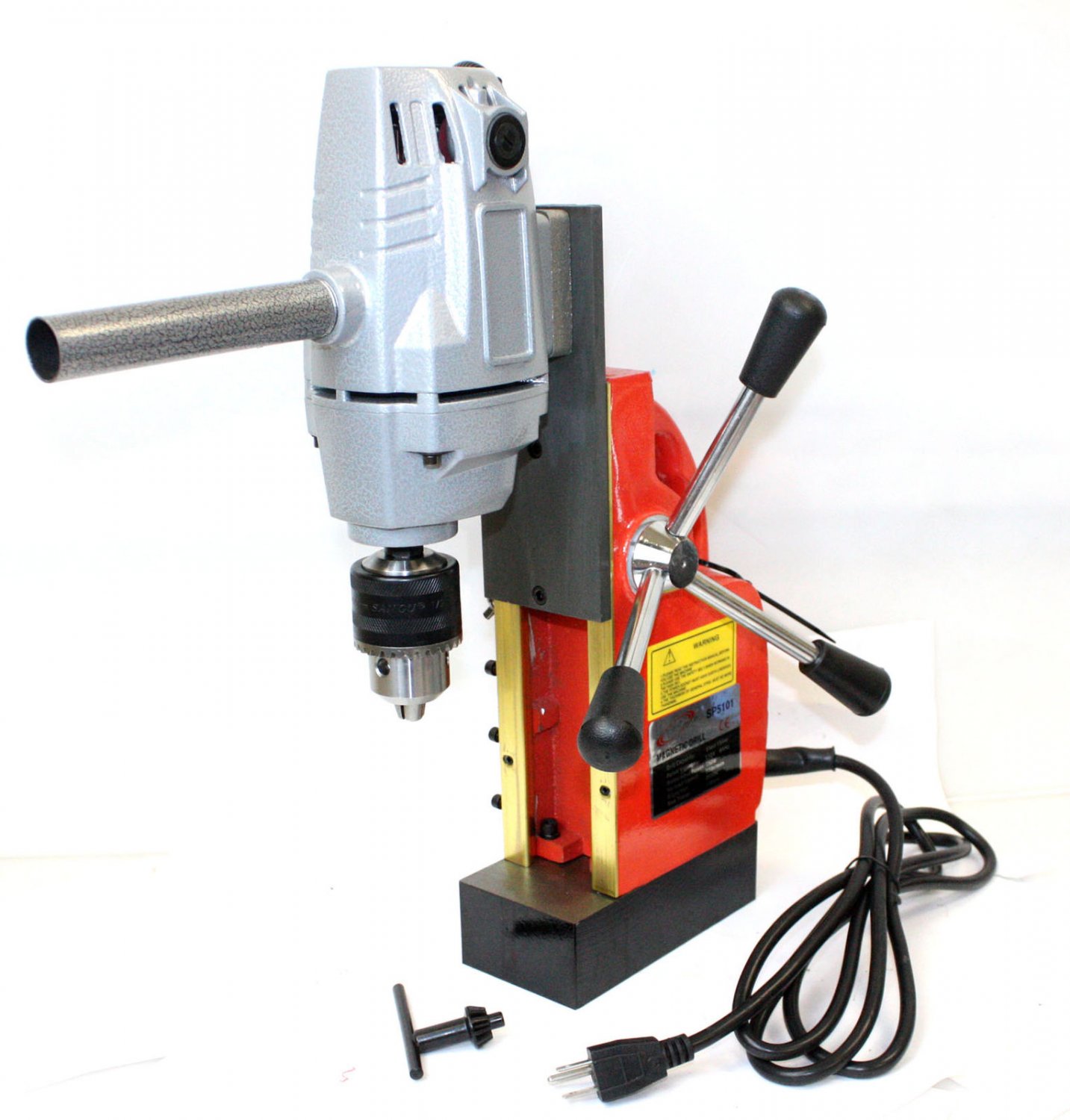 1HP 750W Electric Magnetic Drill Press 1/2" Boring, 1910 LBS Force TableTop