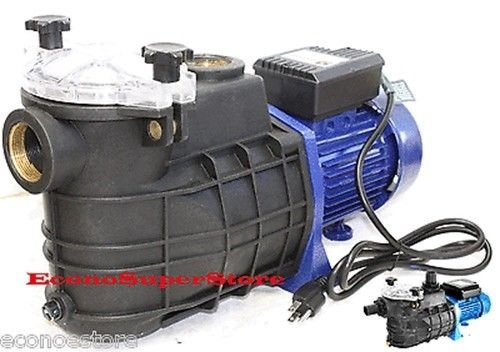 1-1/2" 1.5 HP Swimming Pool Pump Electric Spa Water Pumps 58GPM w/Strainer