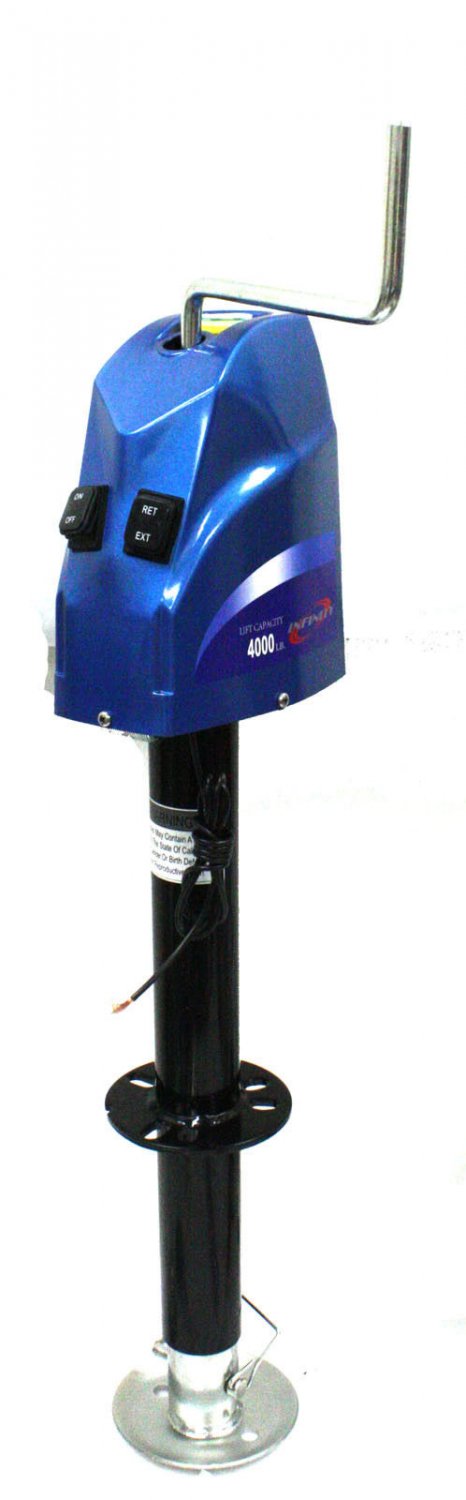 A-Frame 12V Electric Trailer Lift Jack 4,000lbs 14" Lift Tongue Jack RV Trailer