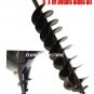 Earth Post Hole Ice Drill Digger Auger Bits Bit 4, 6, 8, 10, 12" @ 32" or 39