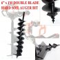 Earth Post Hole Ice Drill Digger Auger Bits Bit 4, 6, 8, 10, 12" @ 32" or 39