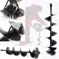 Earth Post Hole Ice Drill Digger Auger Bits Bit 4, 6, 8, 10, 12" @ 32" or 39