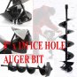 Earth Post Hole Ice Drill Digger Auger Bits Bit 4, 6, 8, 10, 12" @ 32" or 39