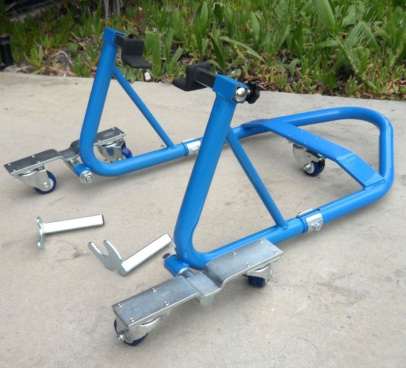 Motorcycle Sport Bike ATV Stand Front Rear Wheel Stand Combo Swing Arm Lift
