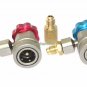 HIGH LOW AC R134a Quick Coupler Connector Adapter 1/4" SAE HVAC W/ 1/2" ACME