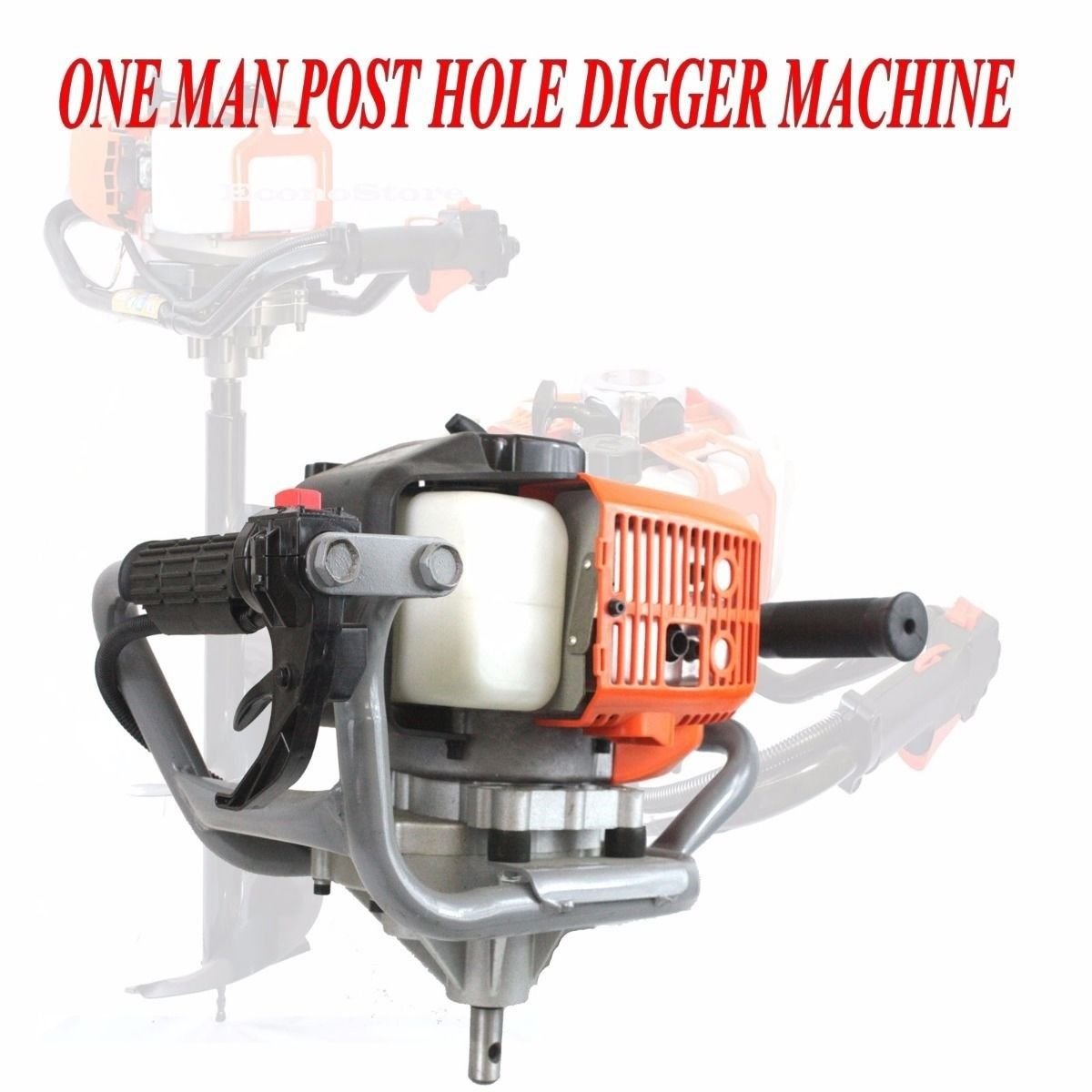 52cc Gas Power Earth Post Hole Planting Auger Digger Machine w/ EPA