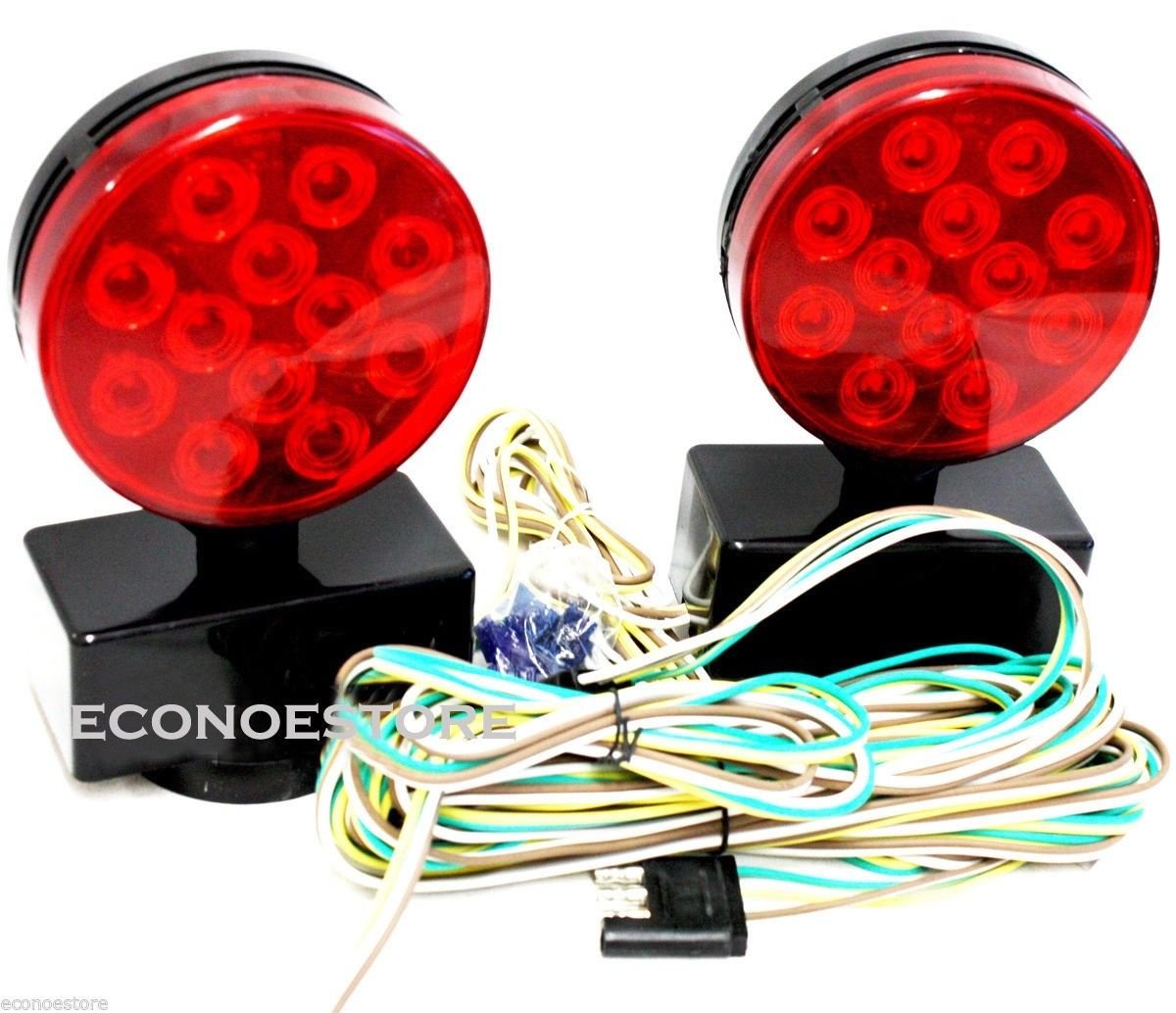 Auto 12V Magnetic LED Trailer Towing Light Kit For Camper Boat Truck Towing