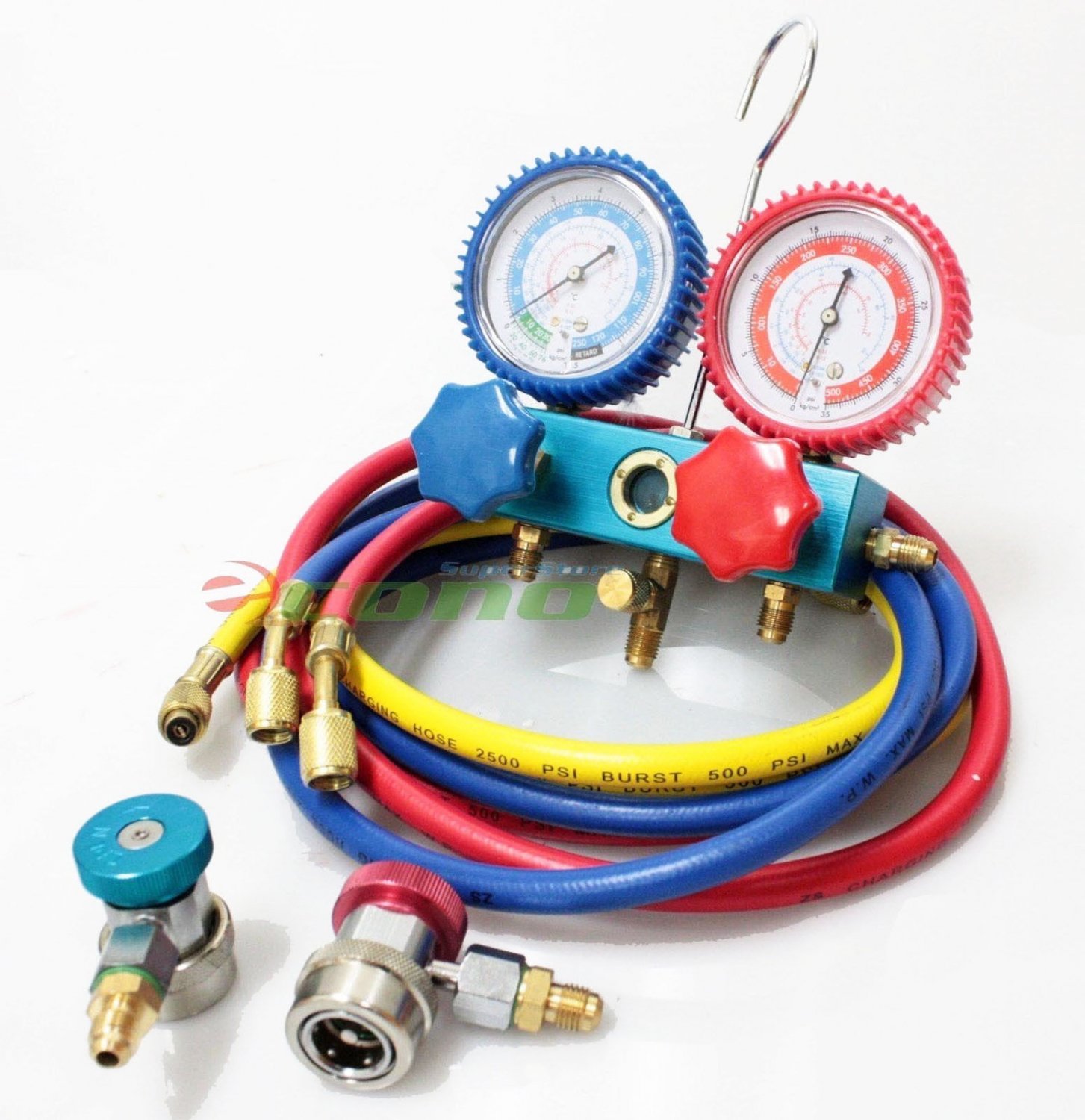 R12 R 22 R134A A/C DIAGNOSTIC TESTING CHARGING MANIFOLD GAUGE HVAC METER