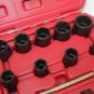 10pc Locking Wheel Twist Socket Damaged Rounded Worn Nut Remover 3/8" Dr 10~19mm