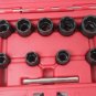 10pc Locking Wheel Twist Socket Damaged Rounded Worn Nut Remover 3/8" Dr 10~19mm