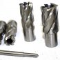 6 pcs HSS Annular Cutter Cutting 1" Depth Set 3/4" Shank Fit Magnetic Drill Pres