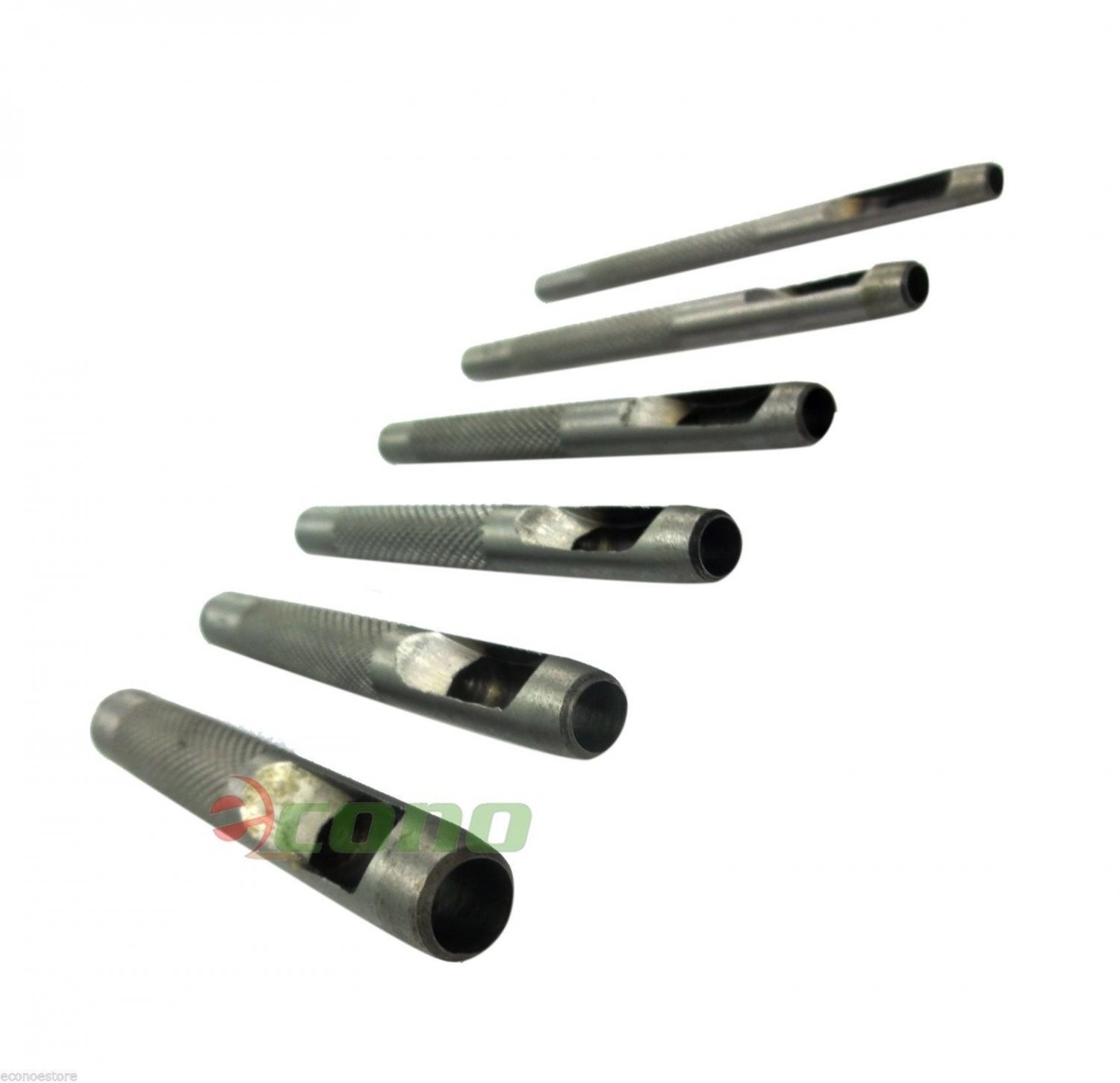 Heavy Duty  6pc Leather Hollow Hole Punch Set-1/8 5/32 3/16 7/32 1/4 5/16 Inch