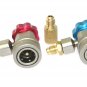 Deluxe Adjustable AC R134a Quick Coupler Connector  Adapter 1/4" SAE HVAC