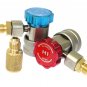 Deluxe Adjustable AC R134a Quick Coupler Connector  Adapter 1/4" SAE HVAC