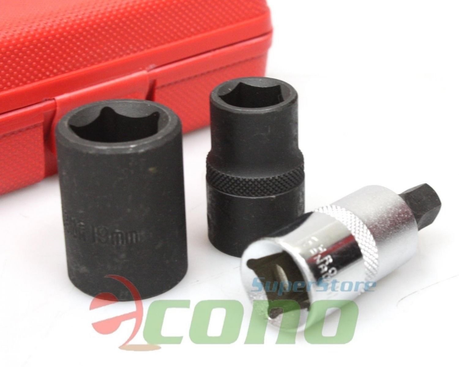 3PC 1/2" DR PENTAGON HEX BRAKE SOCKET SET SMART BENDIX GIRLING BRAKE SERVICE